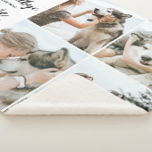 Pet Memorial Gepersonaliseerde Dog 4 Afbeeldingen  Sherpa Deken (3/4)