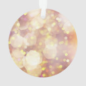 Pet Memorial Gepersonaliseerde gouden bokeh Foto t Ornament (achterkant)