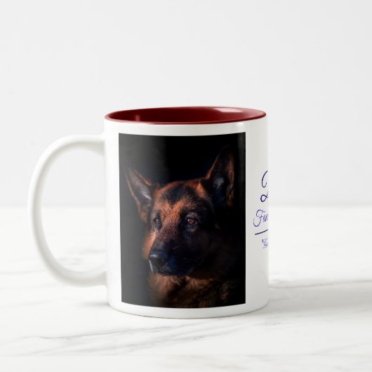 Pet Memorial Gift Coffee Mok (Links)