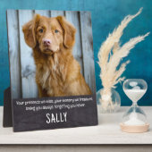 Pet Memorial Gift - Dog Pet Loss Keepomwille Sympa Fotoplaat (Zijkant)