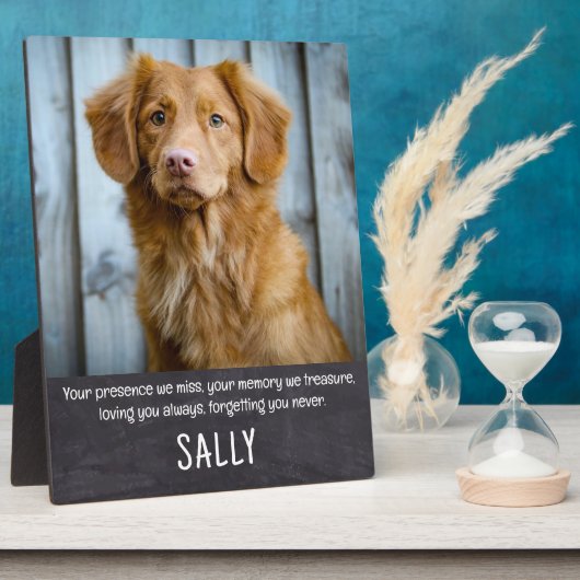 Pet Memorial Gift - Dog Pet Loss Keepomwille Sympa Fotoplaat (Zijkant)