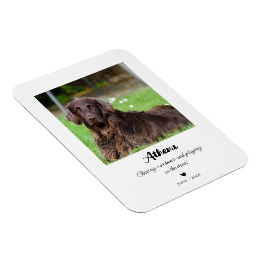 Pet Memorial Gift | In het liefdevol geheugen Magneet (Rechterzijde)
