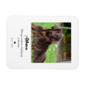 Pet Memorial Gift | In het liefdevol geheugen Magneet (Horizontaal)