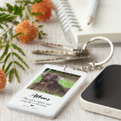 Pet Memorial Gift | In het liefdevol geheugen Sleutelhanger (Voorkant Rechts)
