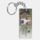 Pet Memorial Gift | In het liefdevol geheugen Sleutelhanger (Voorkant Links)