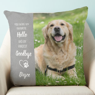 Pet Memorial Gift Personalized Dog Foto Kussen