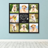 Pet Memorial Gift Personalized Pet Loss Foto Canvas Afdruk (Insitu (Houten vloer))