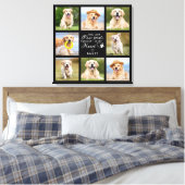 Pet Memorial Gift Personalized Pet Loss Foto Canvas Afdruk (Insitu (Slaapkamer))