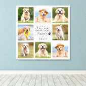 Pet Memorial Gift Pet Loss Keepomwille Foto Collag Canvas Afdruk (Insitu (Houten vloer))