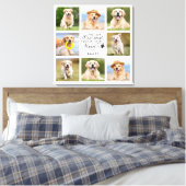Pet Memorial Gift Pet Loss Keepomwille Foto Collag Canvas Afdruk (Insitu (Slaapkamer))