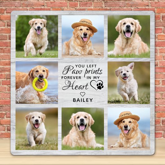 Pet Memorial Gift Pet Loss Remembrance Keepslag Fotoplaat