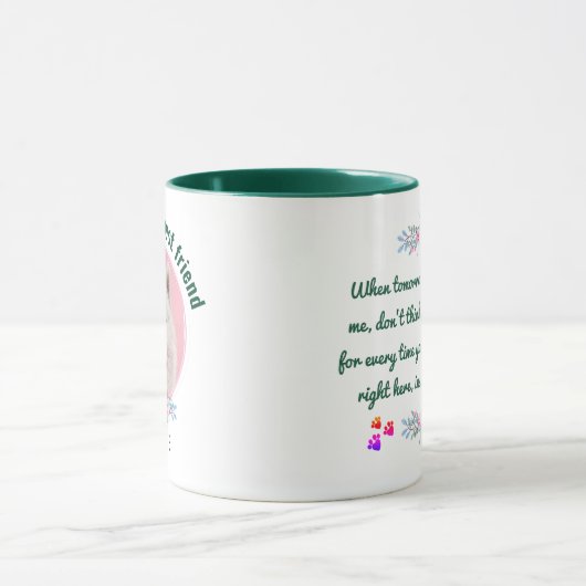 Pet Memorial Gift voor Pet Lovers Mok (Midden)