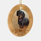 Pet Memorial Gifts Personalized 2 FOTOS, 3 TEKST Keramisch Ornament (Rechts)