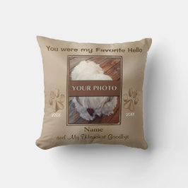 Pet Memorial Gifts, persoonlijke foto Pillow Kussen
