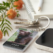 Pet Memorial - God heeft hem gezegd dat hij een ma Sleutelhanger (Voorkant Rechts)