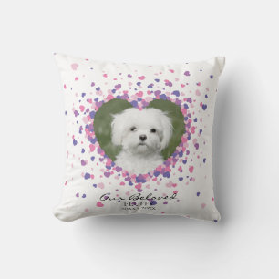 Pet Memorial Heart of Hearts Confetti Kussen