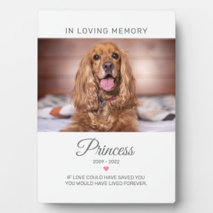 Pet Memorial Herdenking Citaat Foto Fotoplaat