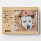 Pet Memorial Herdenking Foto Fotoplaat (voorkant)