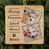 Pet Memorial Herdenking Foto Keramisch Ornament