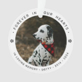 Pet Memorial Herdenking Hond/Kat Foto Ornament (voorkant)