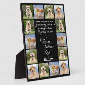 Pet Memorial Herdenking Keepslag 14 Foto Collage Fotoplaat (Zijkant)