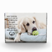 Pet Memorial Herdenking Keepslag Dog Fotoblokken (Voorkant)