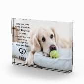 Pet Memorial Herdenking Keepslag Dog Fotoblokken (Rechts)