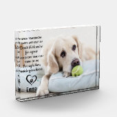 Pet Memorial Herdenking Keepslag Dog Fotoblokken (Links)