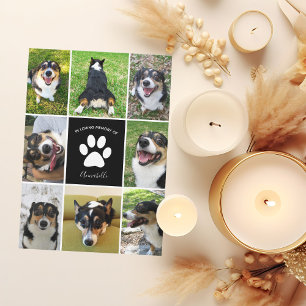 Pet Memorial Hondenfoto in Loving Memory Kaart