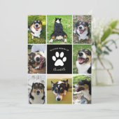 Pet Memorial Hondenfoto in Loving Memory Kaart (Staand voorkant)