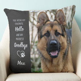 Pet Memorial - Hondenliefhebber Cadeau - aangepast Kussen