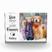 Pet Memorial Hondenliefhebber Pet Loss Herdenking Fotoblokken (Voorkant)