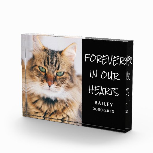 PET Memorial horizontaal blok fotoblok (Rechts)