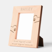 Pet Memorial houdt meer van woorden Gegraveerde Lijstjes (Links)