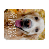 Pet Memorial in liefdevolle herinnering Moderne el Magneet (Horizontaal)