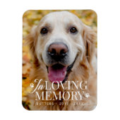 Pet Memorial in liefdevolle herinnering Moderne el Magneet (Verticaal)