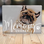 Pet Memorial in liefdevolle herinnering Poot Eenvo Fotoblokken