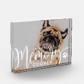 Pet Memorial in liefdevolle herinnering Poot Eenvo Fotoblokken (Links)