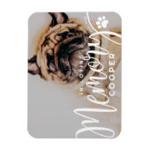 Pet Memorial in liefdevolle herinnering Poot Eenvo Magneet (Verticaal)