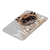 Pet Memorial in liefdevolle herinnering Poot Eenvo Magneet (Linkerzijde)