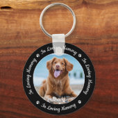 Pet Memorial in Loating Memory Dog Foto Sleutelhanger (Voorkant)