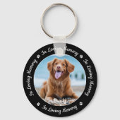 Pet Memorial in Loating Memory Dog Foto Sleutelhanger (Achterkant)