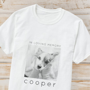 Pet Memorial in Loating Memory Modern Chic Photo T-shirt