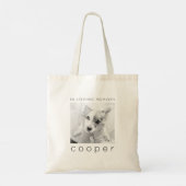 Pet Memorial in Loating Memory Modern Chic Photo Tote Bag (Achterkant)