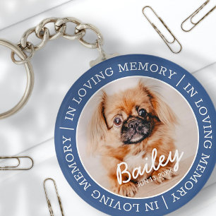 Pet Memorial in Loating Memory Modern Custom Photo Sleutelhanger