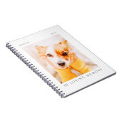 Pet Memorial in Loating Memory Modern Simple Photo Notitieboek (Rechterzijde)