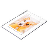 Pet Memorial in Loating Memory Modern Simple Photo Notitieboek (Linkerzijde)