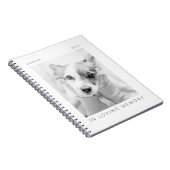 Pet Memorial in Loating Memory Modern Simple Photo Notitieboek (Rechterzijde)