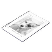Pet Memorial in Loating Memory Modern Simple Photo Notitieboek (Linkerzijde)
