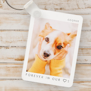Pet Memorial in Loating Memory Modern Simple Photo Sleutelhanger